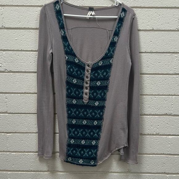 Free People Thermal Henley size M - Picture 4 of 8